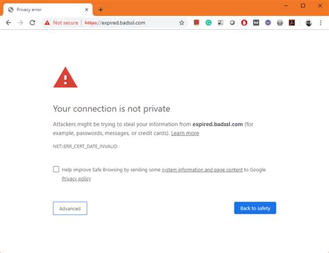 ssl_error_handshake_failure_alert|this connection is invalid ssl certificate expired.